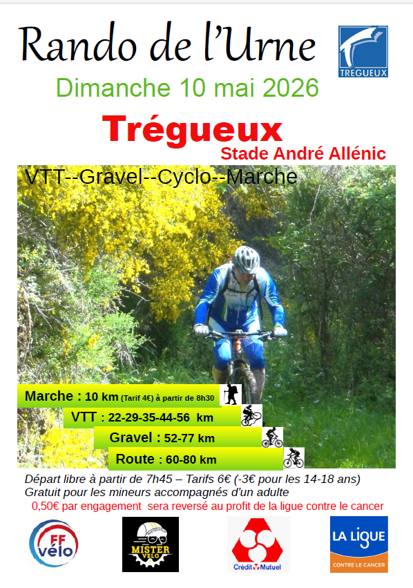 Rando de l' Urne Trégueux le 10 Mai 2026