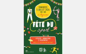 Dimanche 05 Juillet Fête du sport à Aquarev